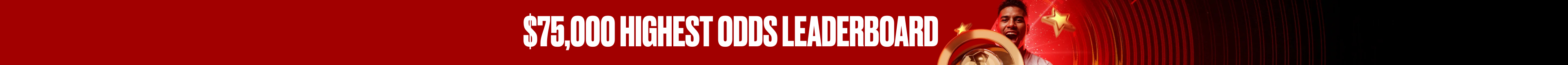 $75,000 Highest Odds Leaderboard