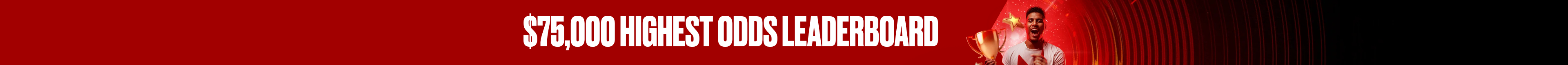 $75,000 Highest Odds Leaderboard