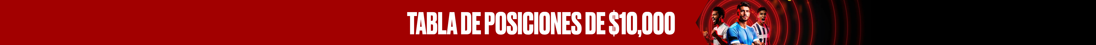 Tabla de posiciones de $10,000