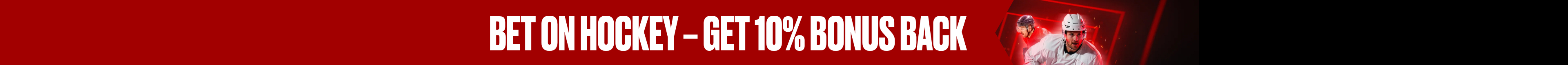 10% Ice Hockey Preseason Bonus Back