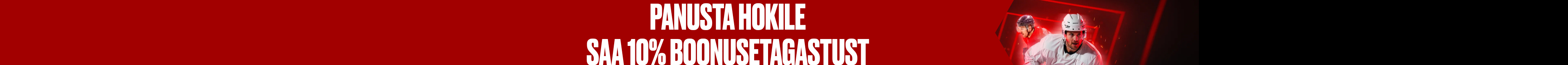 10% jäähoki hooajaeelne tagastusboonus