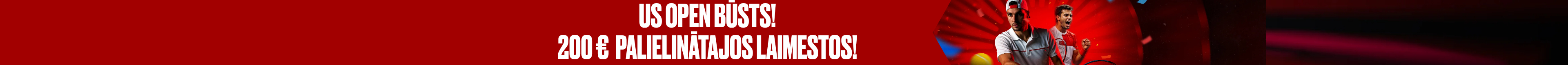 ASV GRAND SLAM 10% CASH BOOST | IEGŪSTI PAPILDUS 200 € SAVIEM LAIMESTIEM