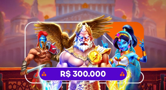 R$300 mil em prêmios em dinheiro!