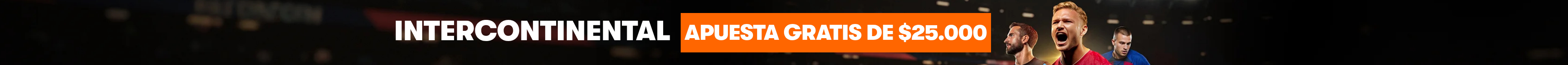 APUESTA GRATIS INTERCONTINENTAL | ¡ELIGE UNA APUESTA GRATIS DE $12.500 O $25.000!