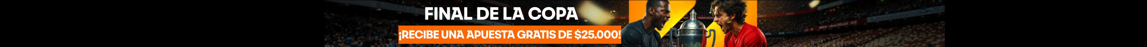 ¡Recibe una Apuesta Gratis de $25.000!