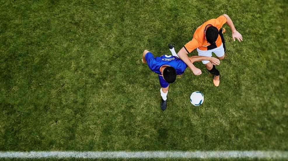 Immagine di sfondo Betsson con tema calcistico