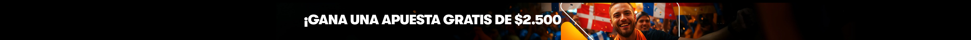 Apuesta Gratis de $2.500