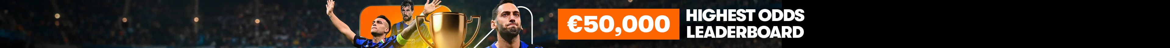 €50,000 Tackle the Highest Odds