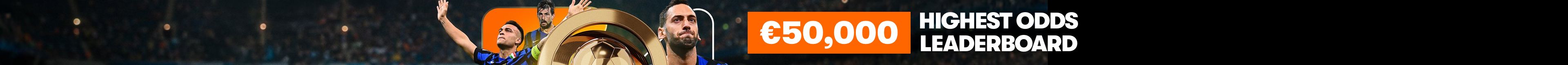 €50,000 Tackle the Highest Odds
