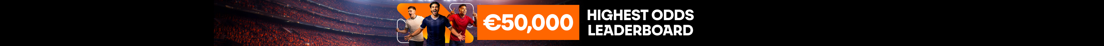 €50,000 Highest Odds Leaderboard
