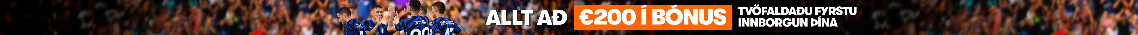 Allt að €200 í bónus