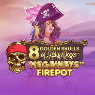 8 Golden Skulls Of Holly Roger Megaways